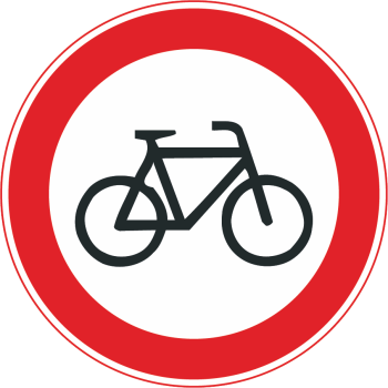 Verkehrszeichen Nr. 254: Verbot für Radverkehr
