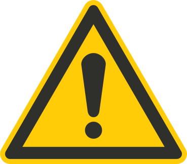 Warnung vor einer Gefahrstelle (Warnzeichen W001)