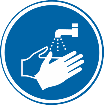 Hände waschen (Gebotszeichen M011)