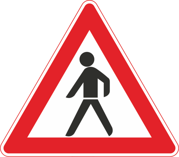 Verkehrszeichen Nr. 133: Fußgänger