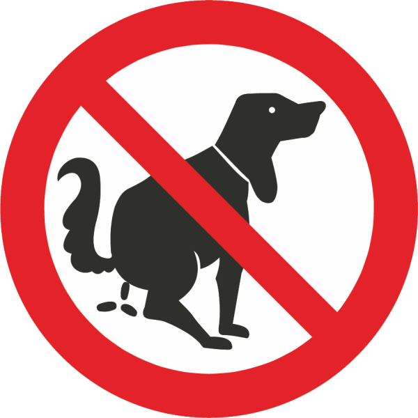 Kein Hundeklo (Verbotszeichen Praxisbewährt)
