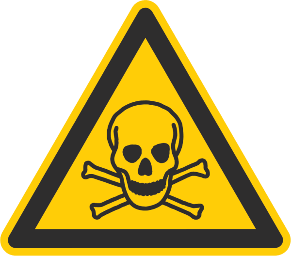 Warnung vor giftigen Stoffen (Warnzeichen W016)