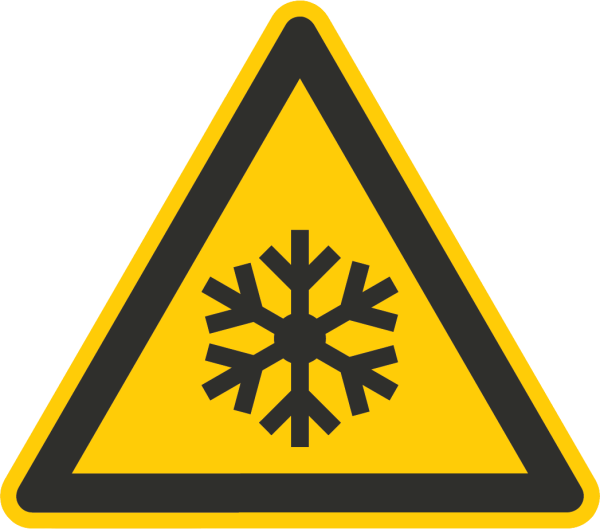 Warnung vor niedrigen Temperaturen / Frost (Warnzeichen W010)