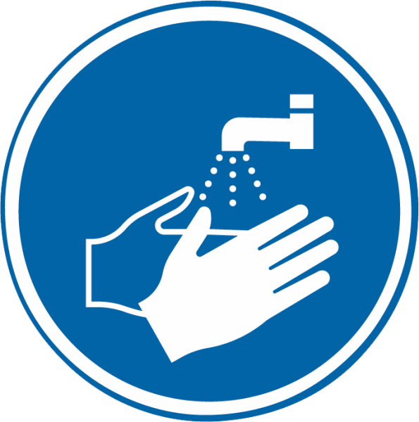 Hände waschen (Gebotszeichen M011)