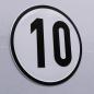 Preview: Geschwindigkeitsschild Alu 10 km/h Ansicht 2