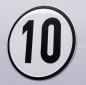 Preview: Geschwindigkeitsschild Alu 10 km/h Ansicht 3
