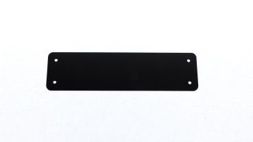 Typenschild für Laserbeschriftung, Eloxalunterdruck vollflächig schwarz