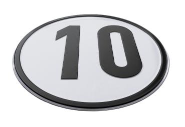 Geschwindigkeitsschild Alu 10 km/h Ansicht 4