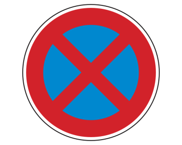 Verkehrszeichen 283: absolutes Halteverbot