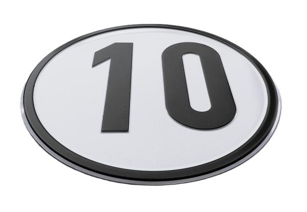 Geschwindigkeitsschild Alu 10 km/h Ansicht 4