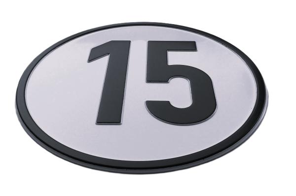 Geschwindigkeitsschild Alu 15 km/h Ansicht 4