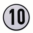Geschwindigkeitsschild Alu 10 km/h