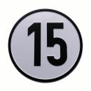 Geschwindigkeitsschild Alu 15 km/h